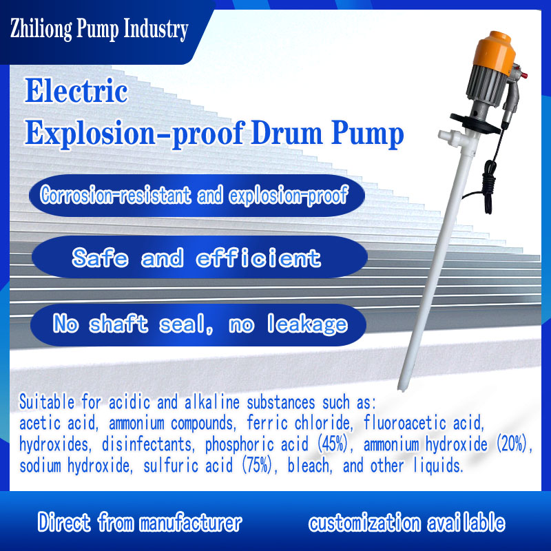 Chemical drum pump HD-EX2-V+PP