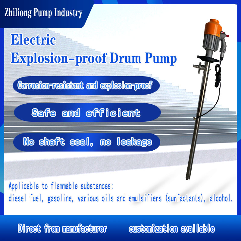 Chemical drum pump HD-EX2-V+SS
